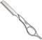 Feather Razor Short version, Styling Messer mit kurzem Griff aus rostfreiem Stahl, silber