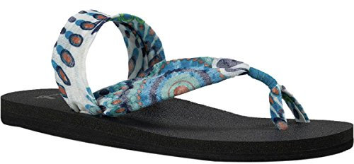 Sanuk Damen Yoga Sling It On Prints Indigo Pinwheel 5 B