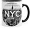 Autiga Tasse mit New York City Fotoprint Manhattan Rockefeller Center NYC schwarz Unisize