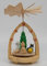 Richard Glässer 01702 Pyramide, Holz, Natur, 8 x 8 x 11 cm