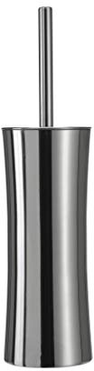 Croydex Toilet Brush With Freestanding Polished Steel Curvy Holder