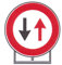 Signal routière Panneau Chantier sens Alterné d 60