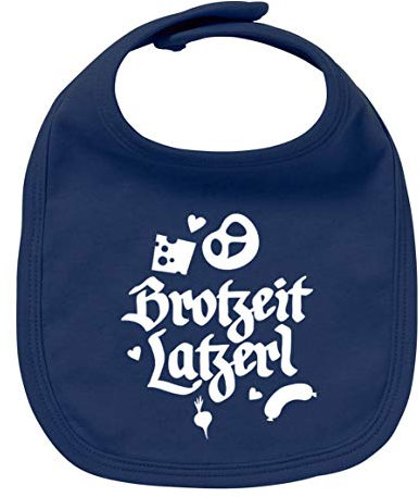 Babylätzchen Brotzeit Latzerl marine