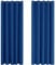 Deconovo Cortinas Opacas para Interiores, 2 Piezas, 183 cm de Alto, Cortinas térmicas Modernas para el hogar, con ollados, 168 x 183 cm (Ancho x Alto), Azul electrónico