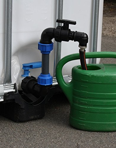 TÄSLER-Produktion Schwanenhalsadapter DN80 für S100x8 AG aus Kunststoff mit Schlauch 1 in Rundform für Wasser