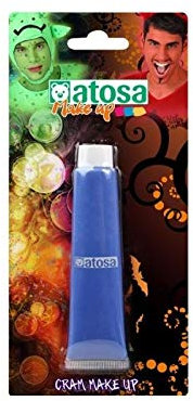 ATOSA maquillaje crema pintura facial color azul