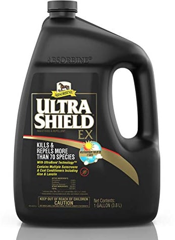 Absorbine UltraShield EX 128oz Insecticide, Kills & Repels Flies, Mosquitoes, Ticks, Fleas, Lice, Use on Horses, Dogs, Premises