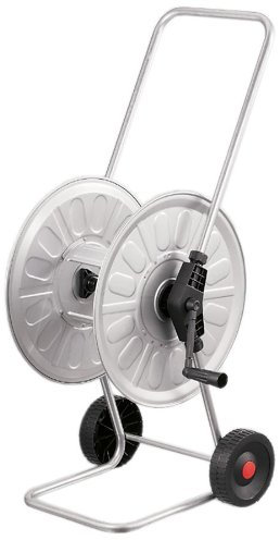 Haas Profi-Schlauchwagen, aus verzinktem Stahl, silber (1 Stück)