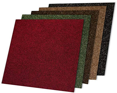 Floori Teppichfliesen Jazz Set - Braun - Premiumklasse (2,5kg/m², antistatisch, bitum)