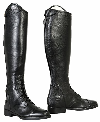 TuffRider Ladies Belmont Leather Field Boots-Black-7.5