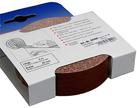 Kantenumleimer für Möbelbauplatten und Regalbretter Kirschbaum 5 m x 20 mm