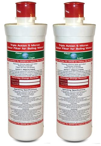2 x Zip Compatible Hydrotap G4 ZT402 91290 FL-ZAX3 Water Filter Cartridge