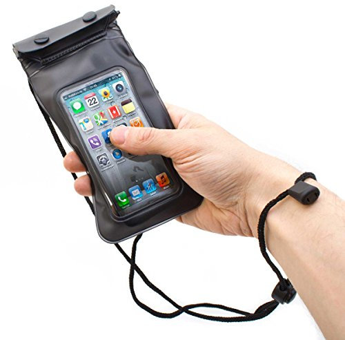 GOODS+GADGETS Waterproof mobile phone case for smartphone digital camera (waterproof up to 3 m, dust and sand protection). Includes waterproof headphones!