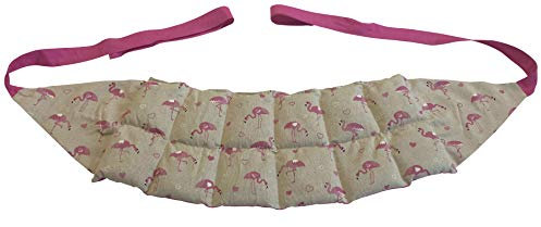 praktisches Körnerkissen zum umbinden bzw. binden/verschiedene Designs/ca. 54x21 cm (Flamingo/pink)