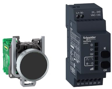 Schneider Electric, XB4RFA02 - Komplettsatz SPS, XB4, 22mmmm Metallausführung, progammierbarer Empfänger, 24-240V Wechsel./Gleichsp