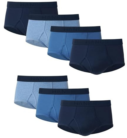 Hanes Ultimate Herren Comfort Flex Bundslip - meerdere verpakkingen verkrijgbaar 7 / 100 1 underwear, Blau, Sortiert, Stück, M EU