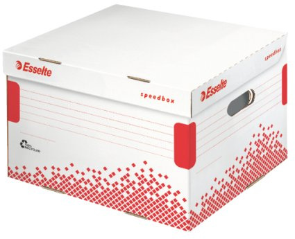 Esselte 3 x 100 mm Speedbox Storage and Transportation Box, White