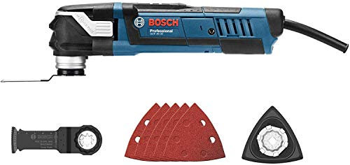 Bosch Professional GOP 40-30 Multi-Cutter, 400 W Motor, Starlock Schleifplatte AVZ 93 G, StarlockPlus fähig, 1 Stück, 0601231005