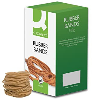 Q-Connect Rubber Bands No.18 76.2 x 1.6mm 500g KF10526