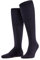 FALKE Men's Airport M Kh Wool Cotton Long Plain 1 Pair Knee-High Socks, Blue Dark Navy 6370, 11.5-12.5