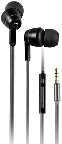 Vivanco 38911 Kopfhörer mit Kabel und Mikrofon, Tragetasche, Freisprecheinrichtung, 3,5-mm-Klinkenstecker, vergoldet, 3 Sets