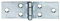 Alberts 852054 Tischband | mit vernietetem Edelstahlstift | Edelstahl | 32 x 101 mm | 10er Set