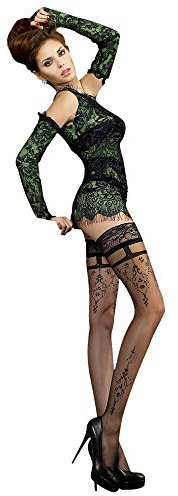 Ballerina Fantasy Hold Ups Strümpfe (20 Den), Schwarz, S/M