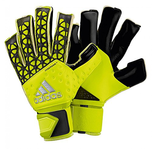 adidas Unisex Torwarthandschuhe Ace Zones Fingersave Allround, solar yellow/semi solar yellow/black, 11,5, S90124