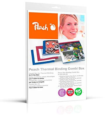 Peach R-PBT406-06 Combi Box für 15 Fotoalben, 10 x 15 cm, weiß