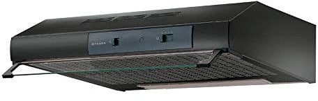 FABER TCH04 BK16A 741 - Cappa Aspirante 60 cm Sottopensile da Cucina ad Incasso, Aspirante Esterna o in Ricircolo con il Filtro Cappe Faber a Carboni Attivi Classe Energetica D]