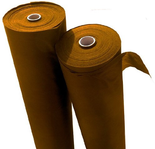 24m² Reißfestes braunes Unkrautvlies 50g/m² Gartenvlies Unkrautschutzvlies mit hoher UV-Stabilisierung 15m x 1,6m = 24m², Stärke: 50g/m² Unkrautfolie Wasserdurchlässig Mulchfolie Mulchvlies