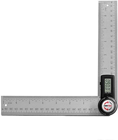 GemRed Digital Angle Finder, 200mm Digital Inclinometer Protractor, Stainless Steel Angle Measure Tool Angle Ruler with LCD Display for Woodworking Construction Repairing