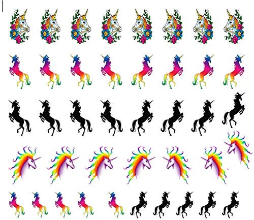 Unicorn Collection (# Unicorn Nail Art Decals C2#)