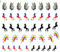 Unicorn Collection (# Unicorn Nail Art Decals C2#)