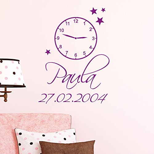 Wandtattoo Loft Erweiterung zu personalisiertem Wandtattoo Motiv In diesen Moment stand unsere Zeit still - 30 Farben, 3 Größen, Wandtattoo Wohnzimmer