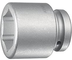 ASW 74003 Impact Sechskant-Stecknuss, silber, 3/4-Zoll/19 mm
