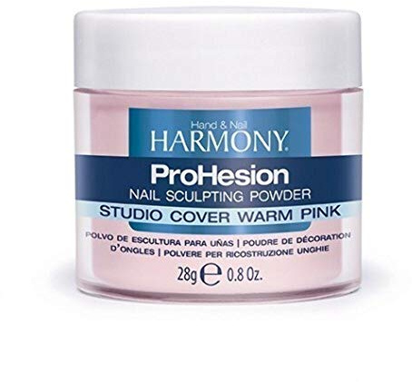 Nail Harmony Prohesion Sculpting Powder - STUDIO COVER WARM PINK - 28g