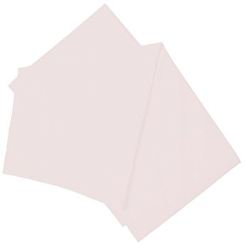 Belledorm Pink Flat Sheet, 200 Thread Count Percale | (Double, Powder Pink)