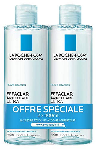 La Roche-Posay Effaclar Eau Micellaire Purifiante Lot de 2 x 400 ml