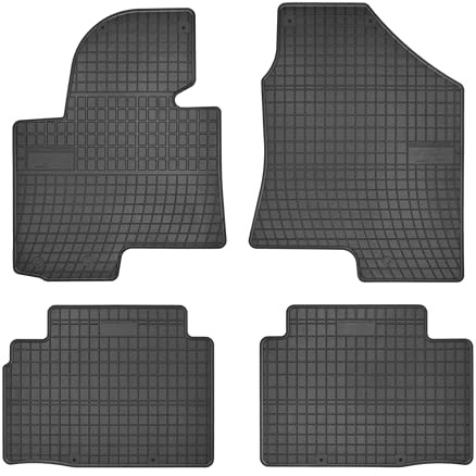 FROGUM EL Toro Gummimatten Ganzjähriges-Set von Autofussmatte Auto Fußmatten für Hyundai ix35 I 2009-2015 | Beständiges Gummi Material | 1,5cm Schutzkante
