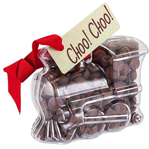 ButtonChocs Chocolate Train - Choo Choo. Belgian Milk Chocolate Train Gift.