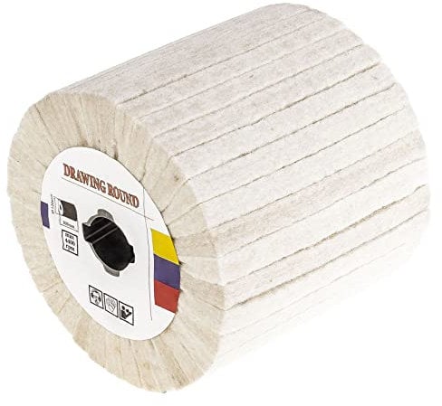 MSW Motor Technics Baumwoll-Expansionswalze für Walzenschleifer MSW-ROLLER-900C (107 x 100 mm, 19 mm Bohrung, 1 Stück)