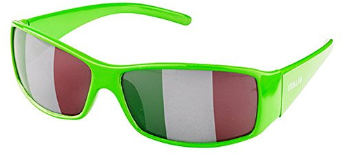 Piersando Sonnenbrille Brille Fahne Fussball EM & WM Länderflagge Augen Fanartikel Land Flagge Italien