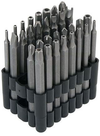 Neilsen CT2875 32pc Security Bit Set - 75mm Long | Types: Hex, Phillips, Pozidriv, Slotted, Spanner, Star, Torq, Tri-Wing, Bits