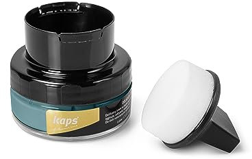 Kaps Shoe Cream with Sponge Applicator, Intensive Leather Care and Nourishing, Delicate, 70 colours (164 - blue pastel)