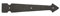RICHELIEU Hardware BP9543206900 Decorative False Hinge for Barn Door, 8.06, Matte Black