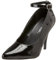 Pleaser Vanity-431 Damen Pumps mit Knöchelriemen, Schwarz (schwarzer Lack), 42 EU
