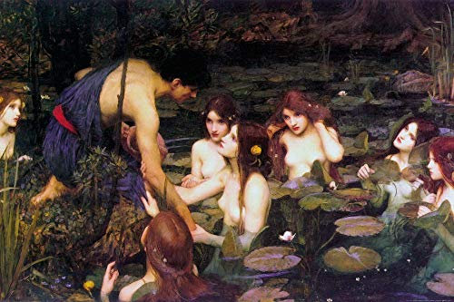 1art1 John William Waterhouse Poster Hylas Und Die Nymphen, 1896 Kunstdruck Bild 120x80 cm