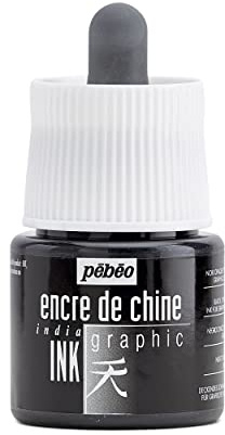 PEBEO 349000 Black Ink, 45ml