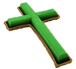 Pflanzkreuz 40 cm, Steckschaum für Grabgesteck, Grabschmuck